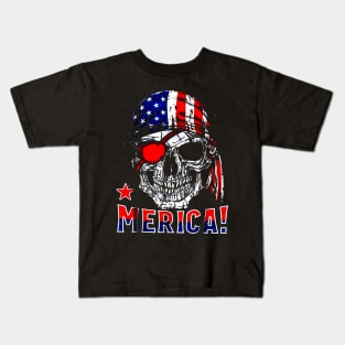 Pirate Merica Kids T-Shirt